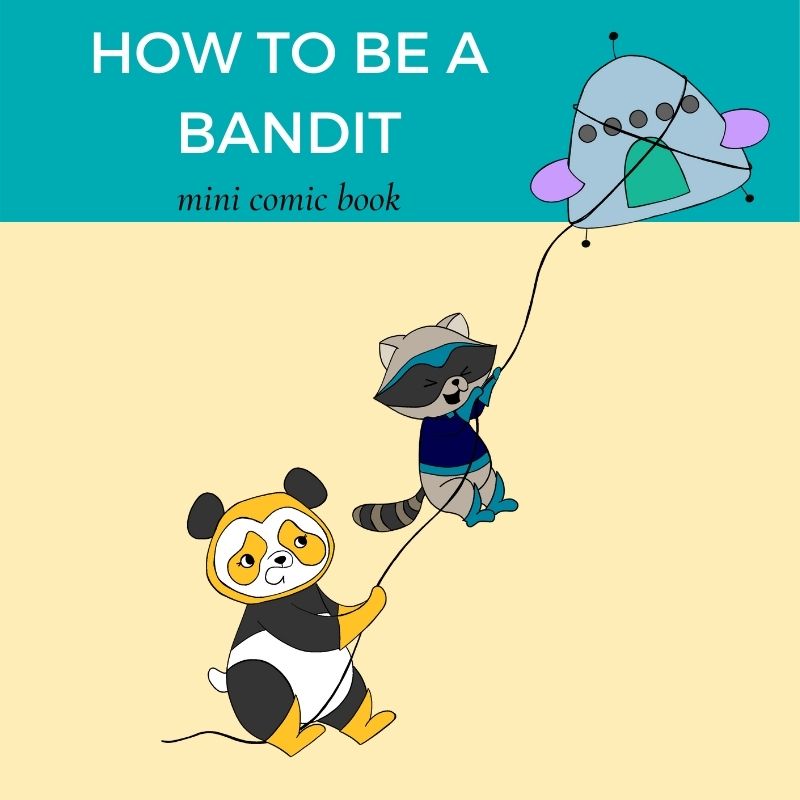 how to be a bandit mini comic book